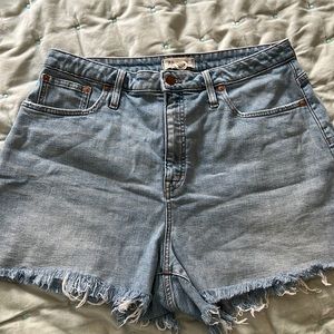 Madewell Curvy High Rise Denim Shorts